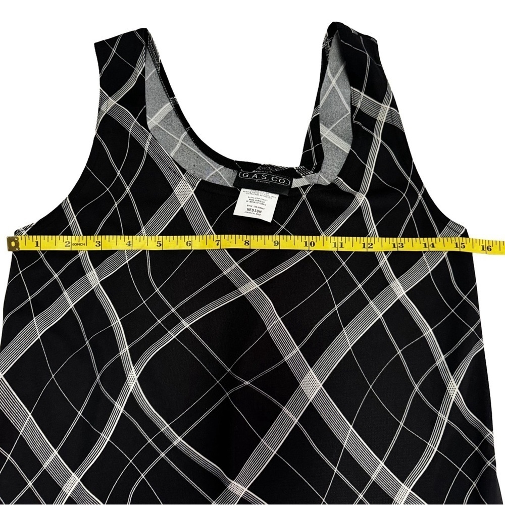 GAS.CO Black & White Abstract Dress with Black Sweater Shrug Set Size M NEW - Picture 13 of 15